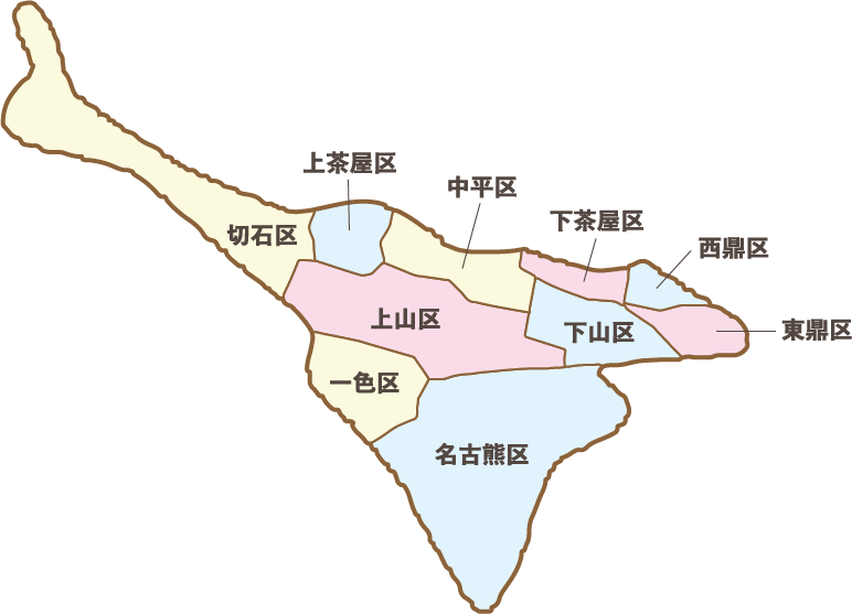 地区のマップ